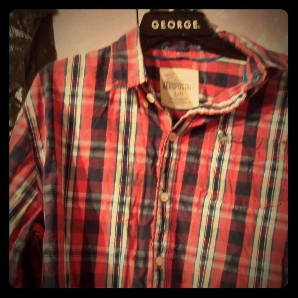 Men's department  Long sleeve dress shirt size (L)